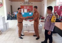 H-3 DPMDT Lampung Utara Distribusikan Logistik Pilkades