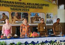 Riana Sari Arinal Tutup Kegiatan UPSK Tahun 2023 di Way Kanan, Juga Serahkan Bantuan 25 Unit Kursi Roda untuk Penyandang Disabilitas