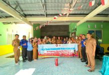 Antisipasi Bencana Kebakaran, Damkartan Mesuji Sosialisasi ke Puskesmas Tanjung Mas Makmur