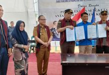 Resmikan Kantor, PWI Mesuji MoU Sengketa Pers dengan Polres dan Kejari