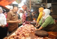Pjb Gubernur Sumsel Agus Fatoni Turun Langsung ke Pasar: Harga Daging Turun, Telur Stabil