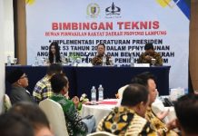Ketua DPRD Lampung Mingrum Gumay SH., MH Membuka Bimtek Tentang Implementasi Peraturan Presiden nomor 53 Tahun 2023