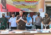 Sejumlah Barang Bukti Hasil Kejahatan Dimusnahkan Kejari Mesuji