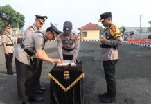 Kapolres Metro Pimpin Sertijab Wakapolres, Kasat reskrim Dan kapolsek Metro Pusat