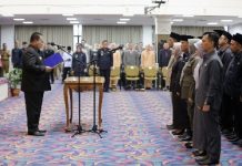 Gubernur Arinal Lantik 4 Pejabat Pimpinan Tinggi Pratama, di Lingkungan Pemerintah Provinsi Lampung