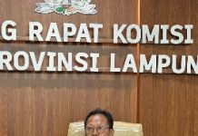 Menggunakan Syal Palestina, Ketua DPRD Lampung Mingrum Gumay Kawal Nasib Guru PPPK