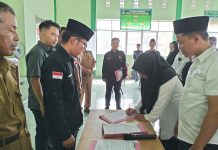 Panwaslu Mesuji Lantik 66 PTPS, Ini Pesan Ishar !