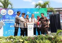 Gubernur Arinal bersama Ketua Komisi IV DPR RI dan Dirjen Kementrian Kelautan Perikanan Resmikan Kampung Nelayan Modern