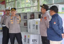 Pastikan Logistik Pemilu 2024 Aman, Kapolres Mesuji Tinjau Kantor PPK dan PPS