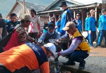 Peringati HPSN, Pemkab Mesuji dan Masyarakat Antusias Gotong royong