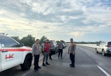 Jelang Arus Mudik Idul Fitri, Kapolres Tinjau Perbaikan Jalan Tol
