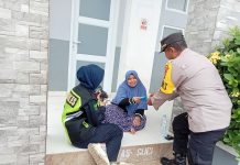 Pastikan Pemudik Kondisi Fit, Dokkes Polres Mesuji Cek Kesehatan di Rest Area KM 234