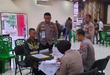 Polres Mesuji Lakukan Seleksi Terakhir Calon Penerimaan Anggota Polri