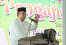 Gubernur Arinal Bersama Ribuan Masyarakat Hadiri Pengajian Akbar di Lapangan Adi Jaya, Terbanggi Besar, Lampung Tengah