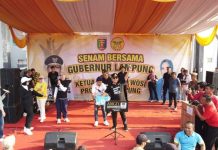 Masyarakat Lampung Utara Ramaikan Senam Berjaya