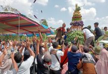 Upacara Bersih Desa Warnai Peringatan HUT Desa Baru Raharja