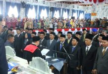 Resmi, 45 Anggota Dewan Periode 2024 – 2029 Lampung Utara Dilantik