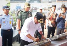 Pj. Gubernur Canangkan 7 Tiyuh sebagai Kampung Pancasila dan Resmikan Tugu Pancasila