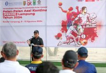 Pj. Gubernur Samsudin Buka Pertandingan Olahraga Digelar Perwakilan Bank Indonesia Lampung