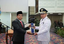 Pj. Gubernur Samsudin lantik Ferli Yuledi sebagai Penjabat Bupati Tulang Bawang Tahun 2024