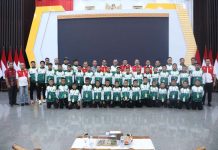 Sekdaprov Fahrizal Lepas FORSGI Provinsi Lampung Ikuti Piala Menpora II di Jakarta