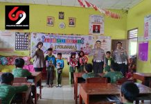 Kenalkan Soal Lalu Lintas Sejak Usia Dini, Satlantas Polres Mesuji Gelar Polsana