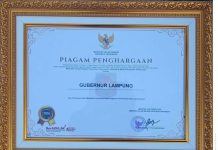 Pj. Gubernur Lampung, Samsudin, Terima Penghargaan Upakarya Wanua Nugraha 2024 dari Kemendagri