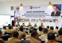 Rakor Sekda Kabupaten/Kota se-Provinsi Lampung Jaga Netralitas ASN di Pilkada 2024