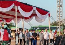 Mingrum Gumay dan Pj Gubernur Lampung Cek Lokasi Peringatan HUT RI di Kota Baru