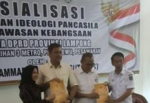 Anggota DPRD Lampung Sosperda Penanggulangan Bencana di Metro