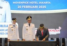 Gubernur Lampung Rahmat Mirzani Djausal dan Mantan Pj. Gubernur Samsudin Lakukan Serah Terima Jabatan di Jakarta