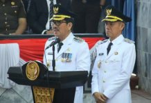 Hadiri Rapat Paripurna, Bupati dan Wakil Bupati Lampung Utara Sampaikan Visi Misi