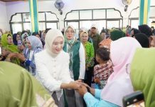 Wagub Jihan Nurlela Tinjau Pasar Murah PW Muslimat NU di Natar, Bantu Warga Dapatkan Kebutuhan Pokok