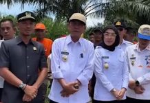 Bupati dan wakil Bupati Waykanan Kunjungi Lokasi Banjir di Kampung Srimenanti