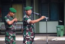 Anggota Kodim 0412/LU Apel kembali Cuti Gel 1 dan berangkatkan Cuti Gel 2 Idul Fitri 1446 H.