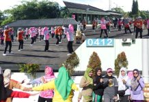 AYO HIDUP SEHAT !!!, PERSIT KCK CABANG XXXII KODIM 0412/LU Laksanakan Senam Kebugaran
