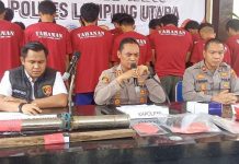Ops Pekat Krakatau 2025, Polres Lampura Berhasil Ungkap 34 Kasus dan Amankan 19 Tersangka