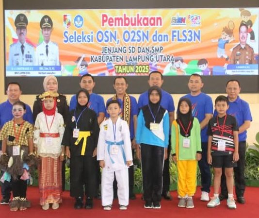 Diknas Lampung Utara Gelar Lomba OSN, O2SN dan FLS3N