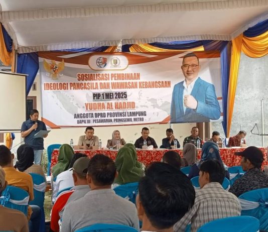 Anggota DPRD Lampung Yudha Al Hadjid Ajak warga Pesawaran Pahami Ideologi Pancasila