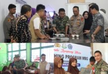 Dandim 0412/LU Letkol Inf Roni Faturohman Hadiri Launching Program MBG di SMK N1 Kotabumi