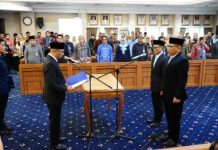 Gubernur Lampung Lantik Dua Pejabat Pimpinan Tinggi Pratama