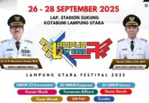 UMKM dan Pagelaran Musik Meriahkan Lampung Utara Fest 2025