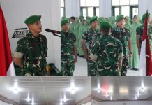 Kodim 0412/Lampung Utara Gelar Acara Syukuran Pelantikan Kenaikan Pangkat Periode 01/10/2025.
