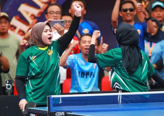 Cabor Tenis Meja Tembus Final dan Raih Medali Perak di Pornas Korpri 2025