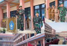 Dandim 0412/LU Jadi Pembina Upacara Di SMA Negeri 1 Tumijajar.