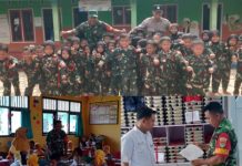 Babinsa Serka Agus Widodo Dampingi PMB 1.964 Pelajar di Abung Timur