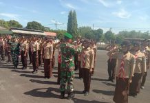 Staf Teritorial Kodim 0412/LU Lepas KKRI Gel. 3 ke Batalyon Infanteri 143/TWEJ.