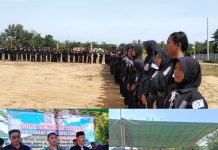 Babinsa Koramil 412-01/TBT Hadiri Tes Kenaikan Sabuk PSHT di Gunung Agung.