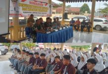 Pjs. Danramil 412-10/ Tanjung Raja Hadiri Kegiatan Sosialisasi Ideologi Pancasila Dan Karakter Kebangsaan