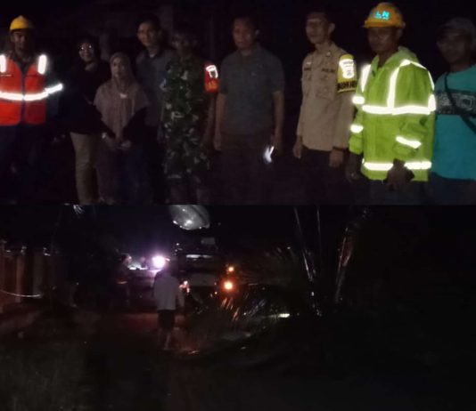 Hujan Deras dan Angin Puting Beliung Terjang Rejosari, Tiang Listrik Roboh dan Listrik Padam Total.